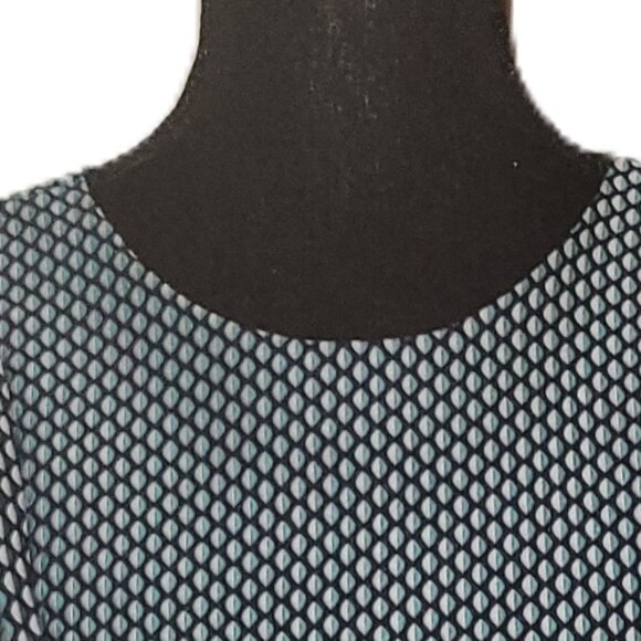 Armani Exchange Geometric Blue/Black/Gray Dress - 2 - Picture 2 of 3